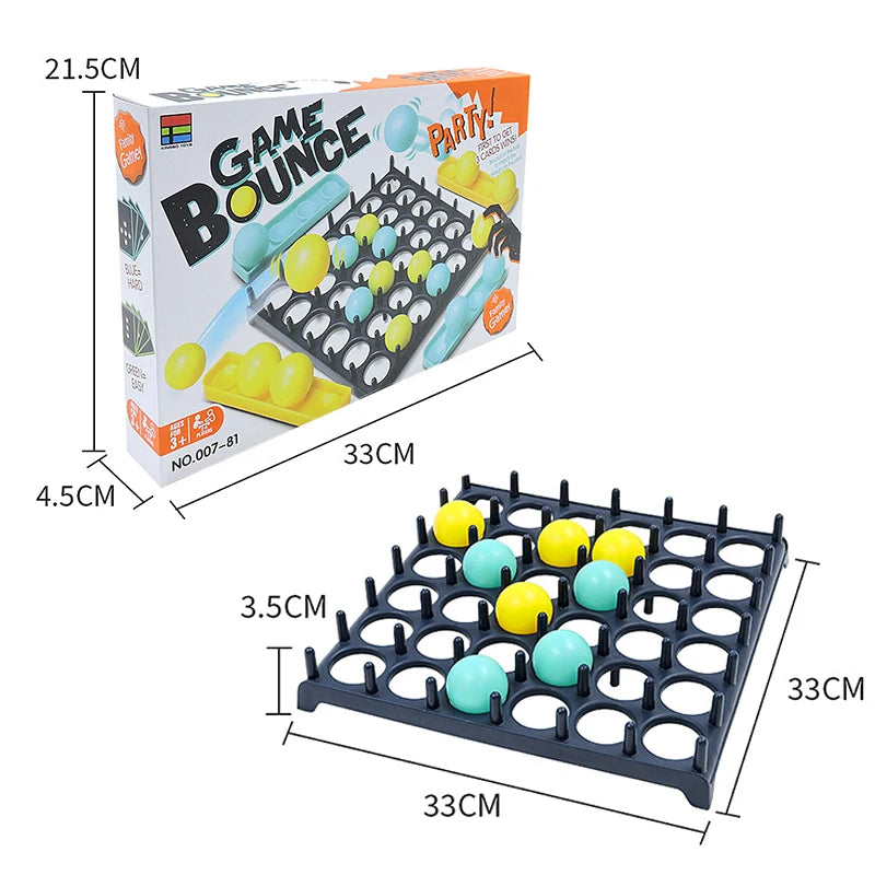 Kids Ball Bouncing Game Conselho De Interação Pai-Filho Toddler Toss Fun Família Party Game Bounce off Jumping Ball Board Game